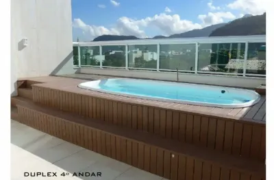 Guedes da fontoura cobertura duplex espetacular jardim oceânico , 4 suites , a 180 m da praia