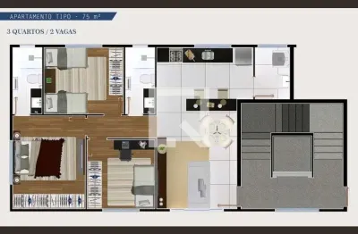 Apartamento para venda - salgado filho, 3 quartos,  75 m² - belo horizonte