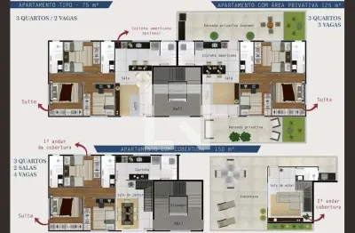 Cobertura para venda - salgado filho, 3 quartos,  150 m² - belo horizonte