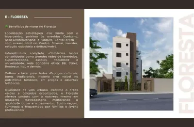 Apartamento para venda - floresta, 1 quarto,  47 m² - belo horizonte