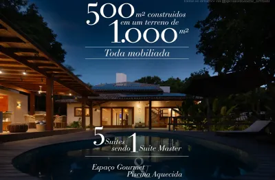 Oportunidade arraial d'ajuda -casa alto padrão - 5 suítes - mobiliado