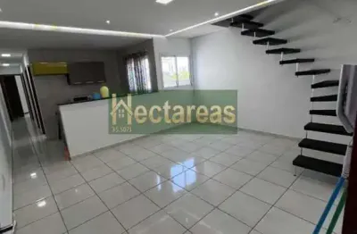 Cobertura para Locação em Santo André, Vila Pires, 3 dormitórios, 1 suíte, 3 banheiros, 1 vaga