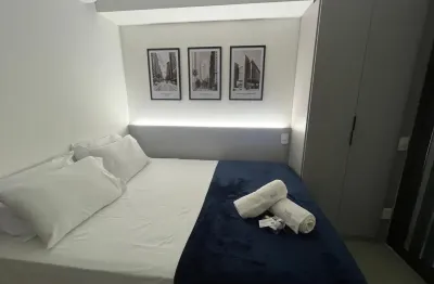 Studio em cond luxo moderno seguro equipado na  av pompéia próx alianz 