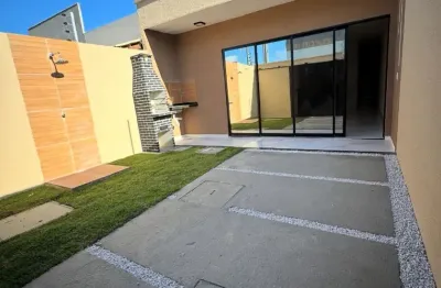 Casa com 3 quartos 2 suites vaga de garagem para pronta pra morar em ancuri - itaitinga