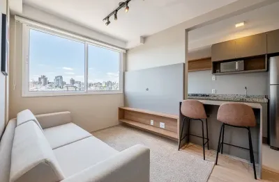 Apartamento de 2 dormitórios com suíte mobiliado no Bairro São João, 56m², 1 vaga de garagem