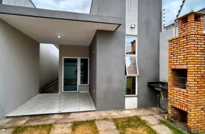 Casa plana, 3 quartos sendo 1 suite com portão automático no ancuri,