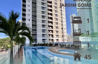 Apartamento com 1 quarto para alugar na Rua 13, Jardim Goiás, Goiânia