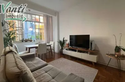 Apartamento à venda de 2 quartos, quadra da praia no boqueirão - santos