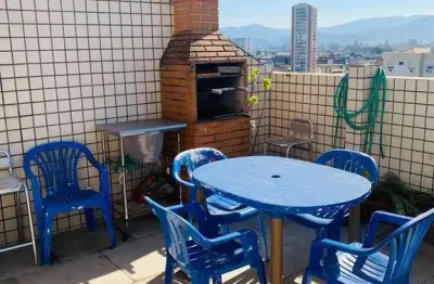 Cobertura duplex com 3 dormitórios em boqueirão, santos - 850.000,00