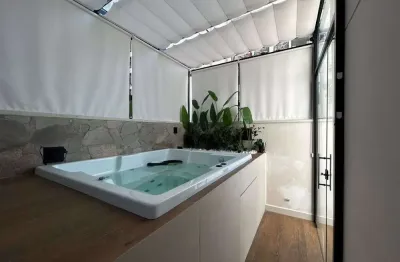 Apartamento garden com 3 dormitórios à venda, 142 m² por r$ 1.600.000,00 - marapé - santos/sp