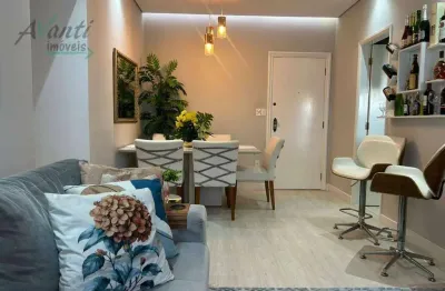 Apartamento com 2 dormitórios à venda, porteira fechada - marapé - santos