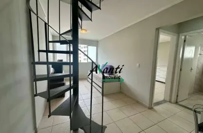 Apartamento duplex com 1 dormitório, 145 m² - venda por r$ 480.000,00 ou aluguel por r$ 3.730,00/mês - josé menino - santos/sp