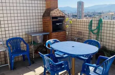 Cobertura residencial à venda, boqueirão, santos - co0014.