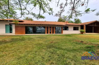 Chácara fundo com a represa com 4 dormitórios à venda, 5500 m² por r$ 3.800.000 - monte carlo - americana/sp