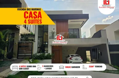 Vivenda das marinas 4 suítes com espaço gourmet e piscina casa nova