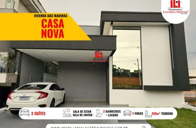 Casa no vivenda das marinas com 3 suítes com pisciana aceita financiamento!