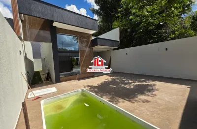 Villa suíça 3 dormitórios sendo 1 suíte espaço gourmet e piscina!