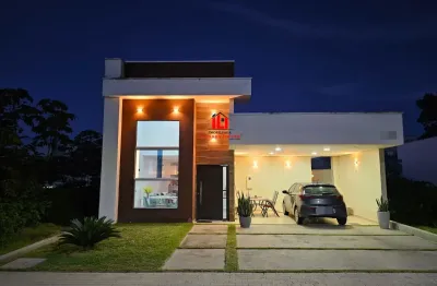 Quinta das marinas casa térrea pé direito alto na sala espaço gourmet