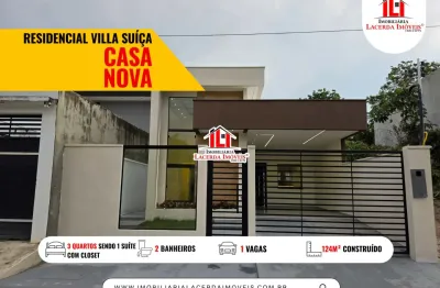 Residencial villa suíça 3 quartos sendo 1 suíte e portão eletrônico