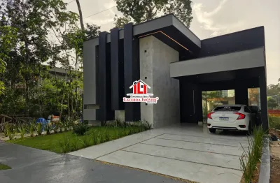 Alphaville 4 casa térrea com 3 suítes energia solar piscina com cascata e espaço gourmet