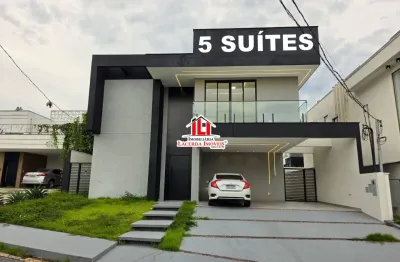 Casa 5 suítes no reserva do parque duplex piscina com cascata e espaço gourmet