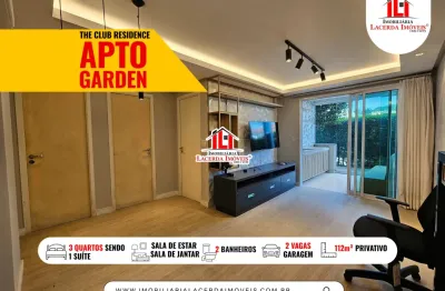 The Club Residence 112m² Garden Venda 1 Quarto suíte + 2 quartos!