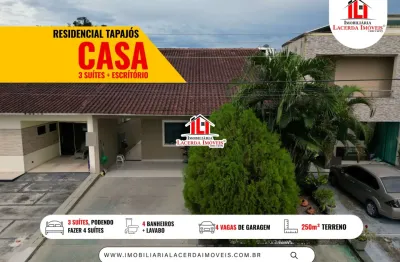 Casa Condomínio Residencial Tapajós 3 suítes casa Semimobiliada ambientes climatizados!