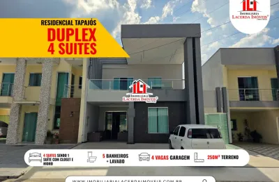 Condomínio Residencial Tapajós Casa duplex com 4 suítes Closet e Hidro!