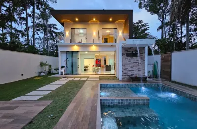 Alphaville 4 Casa térrea com 3 suítes Energia Solar Piscina com cascata e Espaço gourmet