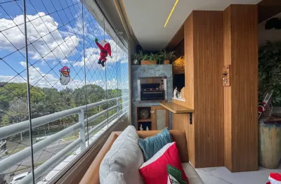 Apartamento no Evidence 119m² Andar alto Mobiliado 2 vagas de garagem !