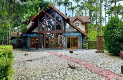 Casa em condomínio fechado com 3 quartos à venda no alto do capivari, campos do jordão  por r$ 3.300.000