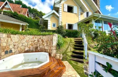 Casa em condomínio fechado com 4 quartos à venda na água santa, campos do jordão  por r$ 2.800.000