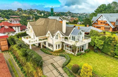 Casa em condomínio fechado com 6 quartos à venda no capivari, campos do jordão  por r$ 5.500.000