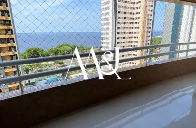 Apartamento na ponta negra - modulados e ar - andar alto - vista pro rio - 3 quartos - pra alugra - r$ 5.900