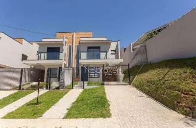Sobrado novo  de frente pra rua, pronto pra morar no atuba