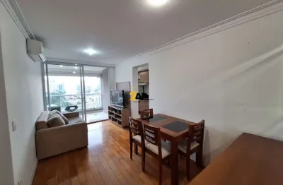 Apartamento mobiliado para venda e locação no brooklin, 1 dormitório, 1 vaga com 45m²