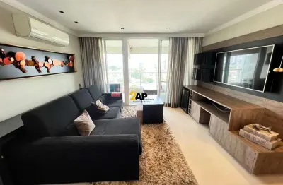 Apartamento mobiliado à venda com 1 dormitório e 1 vaga de garagem no brooklin paulista