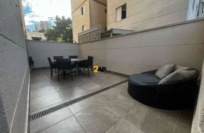 Apartamento garden à venda de 116m², 3 quartos 2 vagas de garagem - jd monte kemel