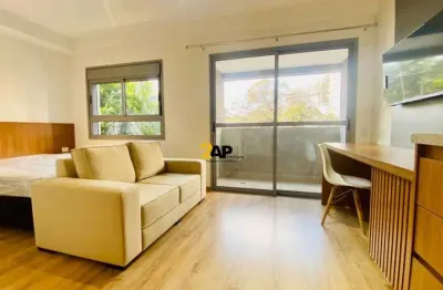 Apartamento para venda ou locação em indianópolis, são paulo-sp: 1 quarto, 1 suíte, 1 sala, 1 banheiro - 31m²!