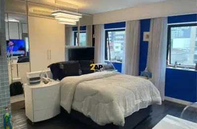 Apartamento à venda em moema, são paulo-sp: 1 quarto, 1 suíte, 3 salas, 1 banheiro, 1 vaga - 40m² de puro conforto!