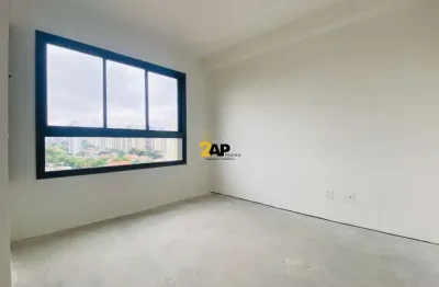 Apartamento studio no contra piso a venda no campo belo, 1 dormitório, 1 vaga com 22m².
