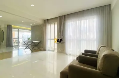 Apartamento a venda no brooklin, varanda com churrasqueira, 3 suítes, 4 vagas com 234m²