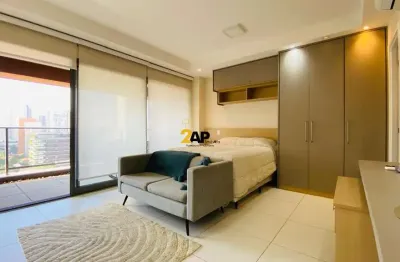 Apartamento studio para venda e locação no brooklin , 1 dormitório, 1 vaga com 41 m²