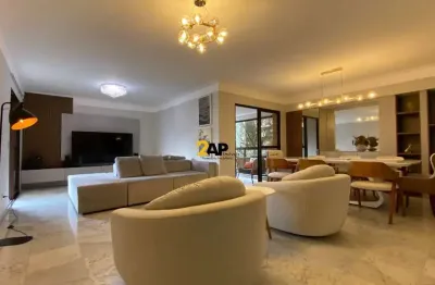 Apartamento para locação na vila andrade, são paulo-sp: 4 quartos, 3 suítes, 5 banheiros, 3 vagas de garagem, 198 m².
