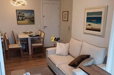 Apartamento à venda em são paulo-sp, chácara santo antônio: 2 quartos, 1 sala, 1 banheiro, 1 vaga, 52m². venha conferir!