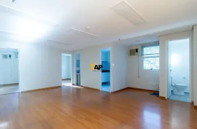 Locação de sala comercial no brooklin paulista, são paulo-sp: 3 salas, 1 banheiro, 3 vagas de garagem, 90m²