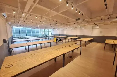 Sala comercial de 600m² com 20 banheiros para locação em condomínio de prestígio em cerqueira césar, são paulo-sp!