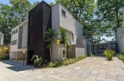 Casa de luxo: 719m² com 4 quartos, 4 suítes, 3 salas, 6 banheiros, 4 vagas de garagem no condomínio lilos village, jardim cordeiro - sp