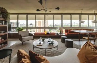 Apartamento para venda ou locação no jardim paulista: 4 quartos, 1 suíte, 4 banheiros, 1 vaga de garagem - 163m² - mobiliado