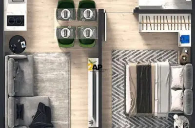 Studio com 1 quarto e vaga de garagem na vila suzana, são paulo - sp!